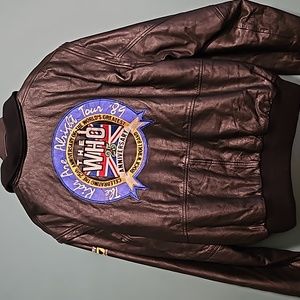 The Who  The kids are all right 25th anniversary US tour leather bomber jacketv